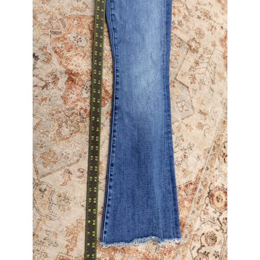 Mother The Weekender Fray A Groovy Kind of Love Wide Flare Leg Denim Jeans Sz 31 - Picture 7 of 9